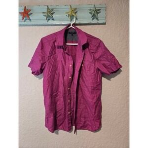 Ted Baker Fushia Linen Blend Button Down